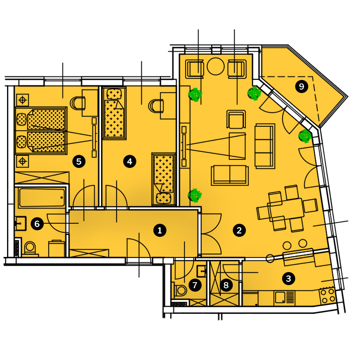 Stan Stan br. 30 - 81m2, 3 sobe